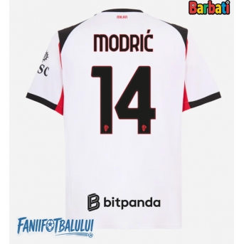 AC Milan Luka Modric #14 Tricou Fotbal Replică 2025-26 Barbati Deplasare